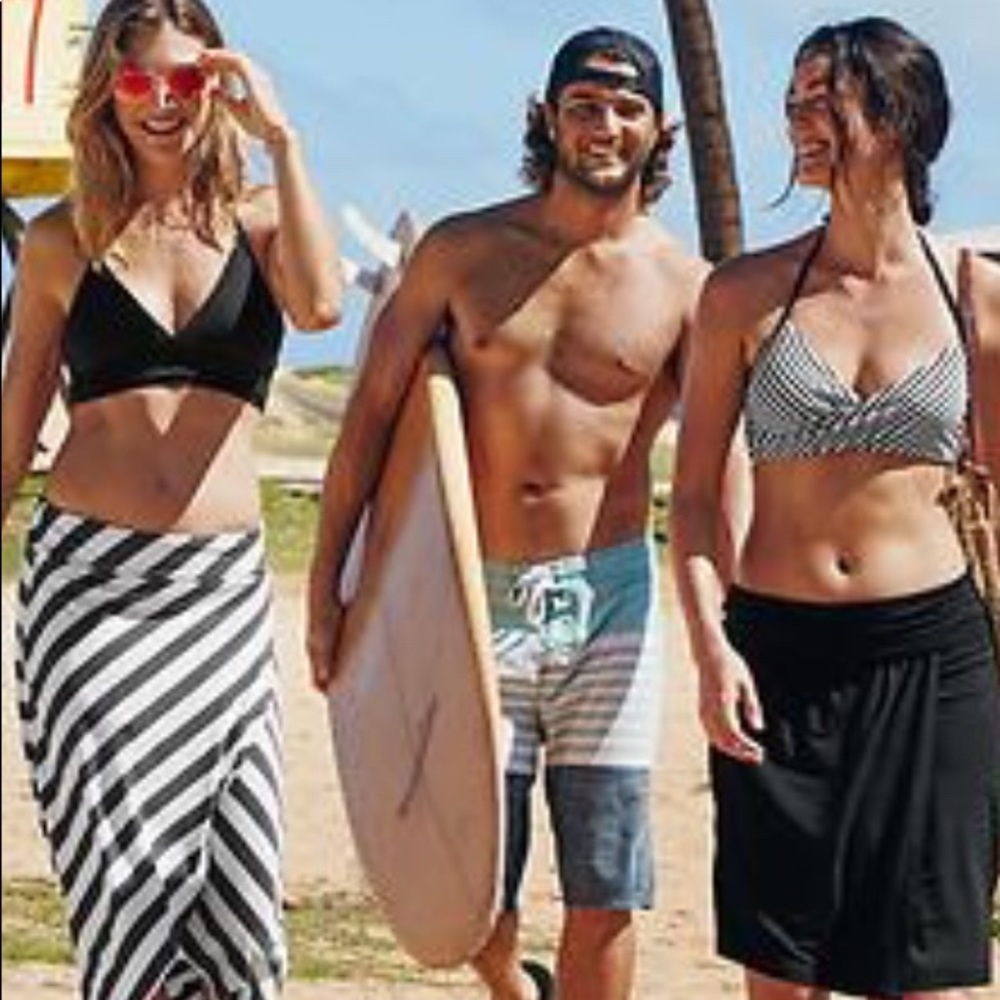 Athleta ribbon stripes skirt